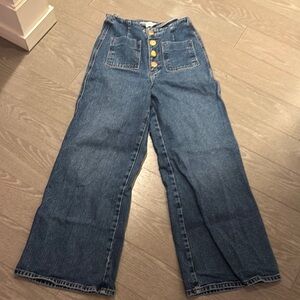 Zara High-Waisted Blue Jeans size 2